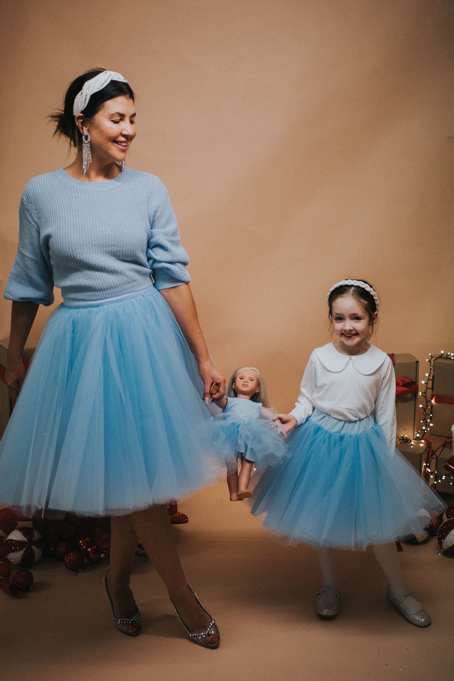 Baby Blue Tulle Kids Skirt