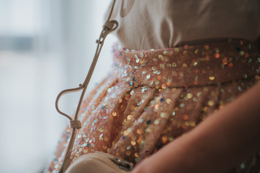 Pink Sparkle Sequin Skirt