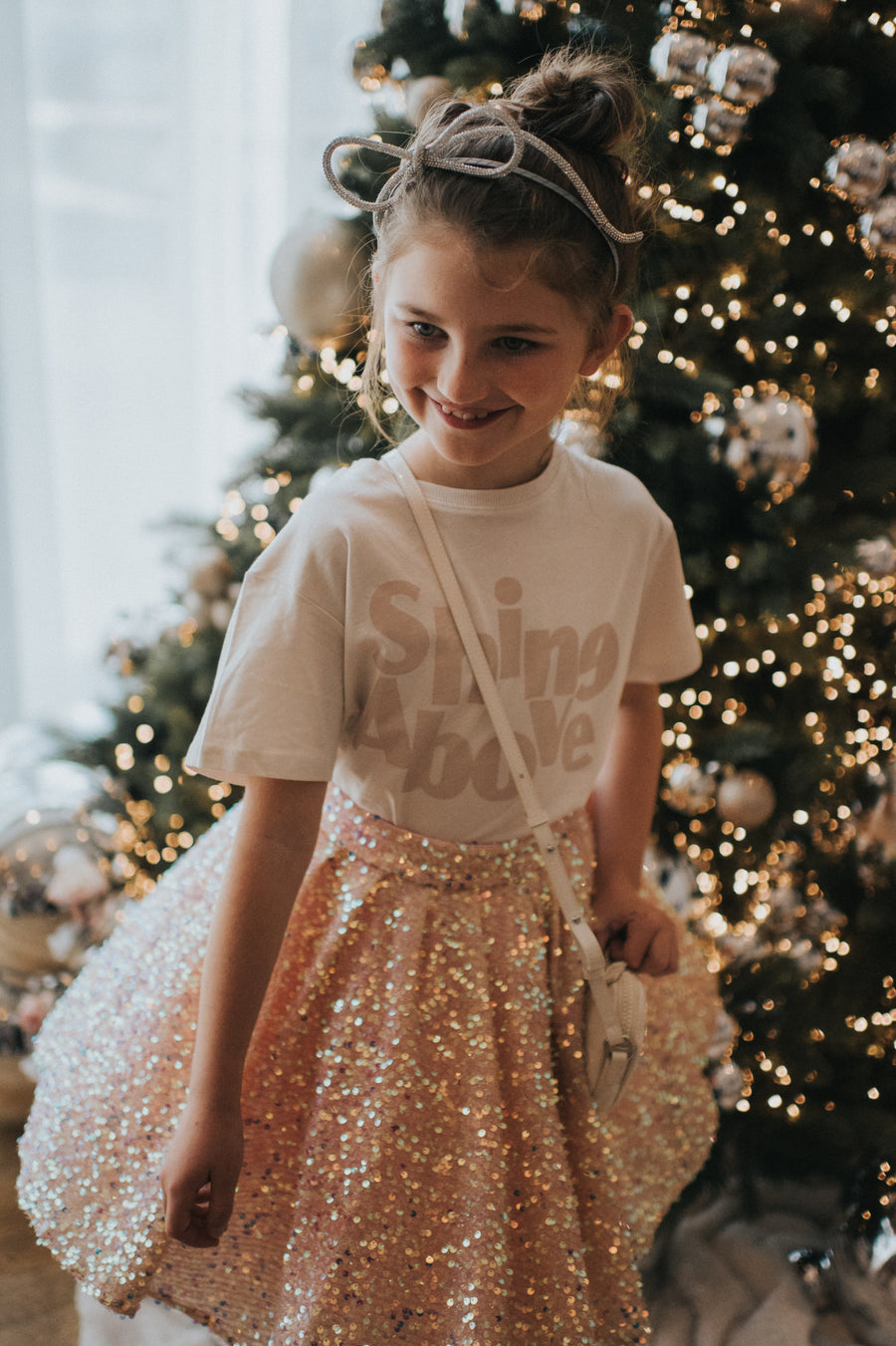 Pink Sparkle Sequin Skirt