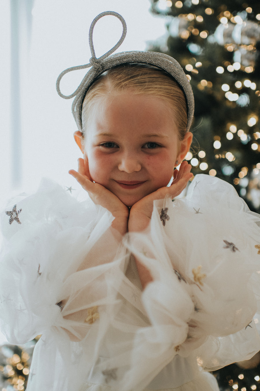 Dream Ivory Sequin Star Tulle Dress