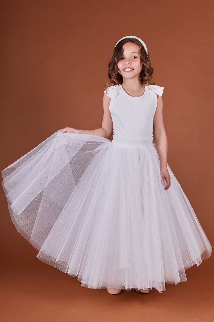 Millie Ruffled Flower Girl Dress